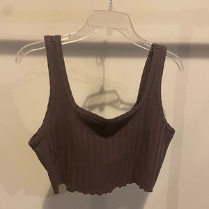 Aerie groove on ribbed tank top